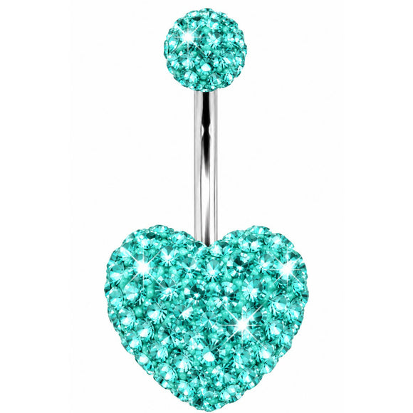 Ferido Heart Surgical Steel Belly Bar
