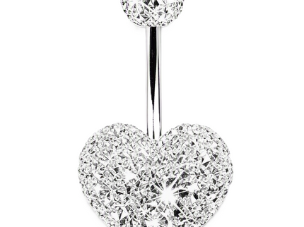 Ferido Heart Surgical Steel Belly Bar