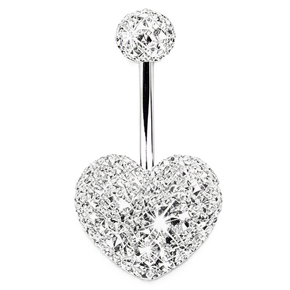 Ferido Heart Surgical Steel Belly Bar