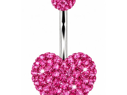 Ferido Heart Surgical Steel Belly Bar