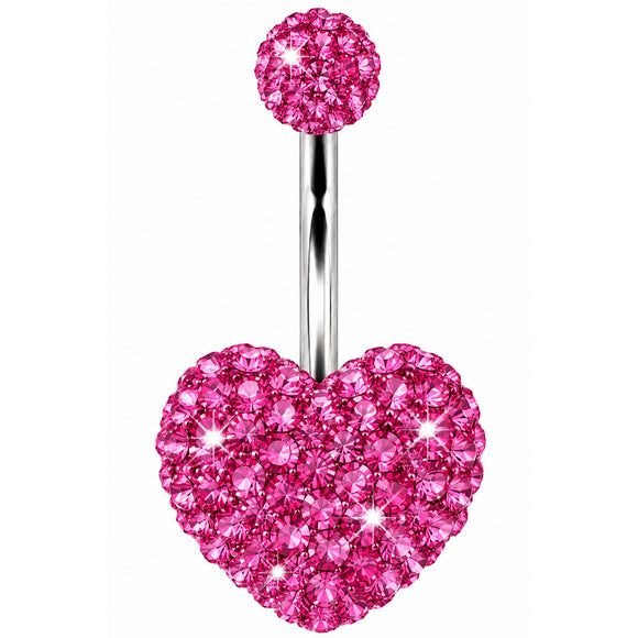 Ferido Heart Surgical Steel Belly Bar