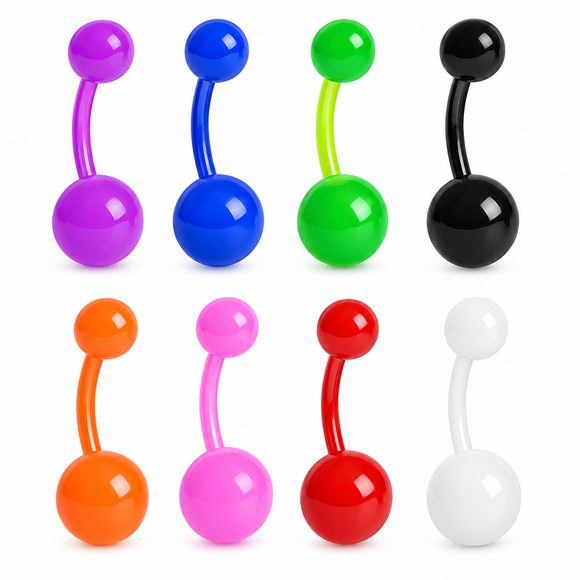 8 Pack of Ultra Violet Flexible Belly Bars