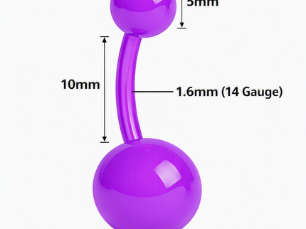 8 Pack of Ultra Violet Flexible Belly Bars