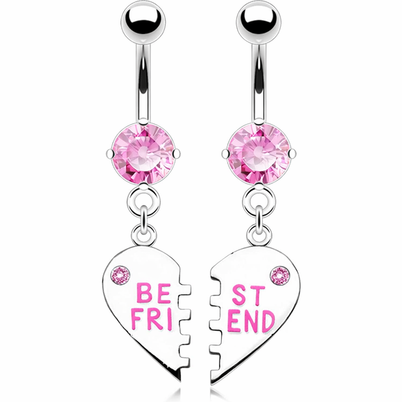 Best friends Belly Button Bar Piercing