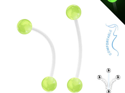 Maternity Belly Bar with Glow in Dark Balls