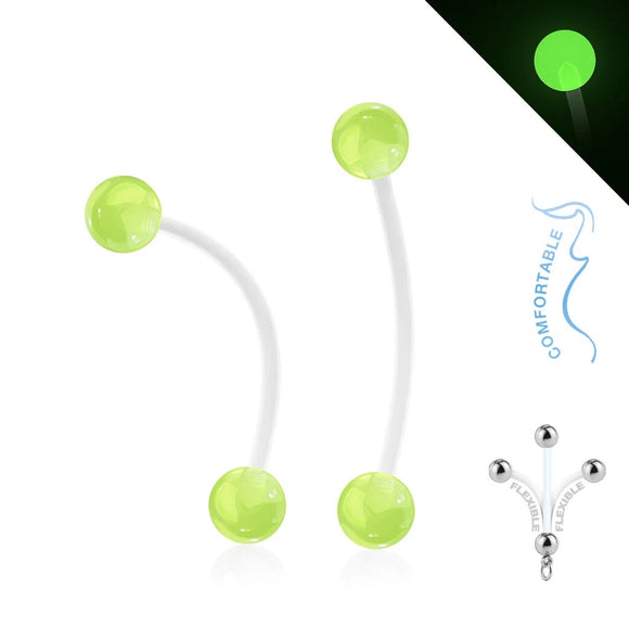 Maternity Belly Bar with Glow in Dark Balls