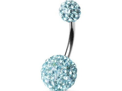 Belly Button Bar Piercing with Ferido Gem