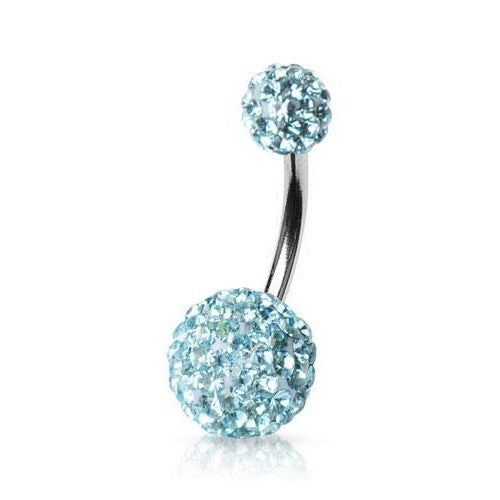 Belly Button Bar Piercing with Ferido Gem