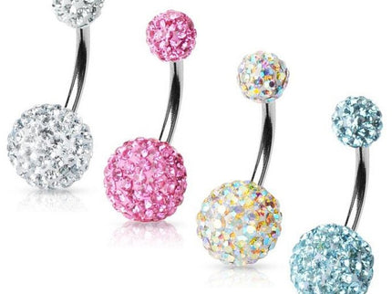 Belly Button Bar Piercing with Ferido Gem