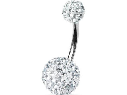 Belly Button Bar Piercing with Ferido Gem