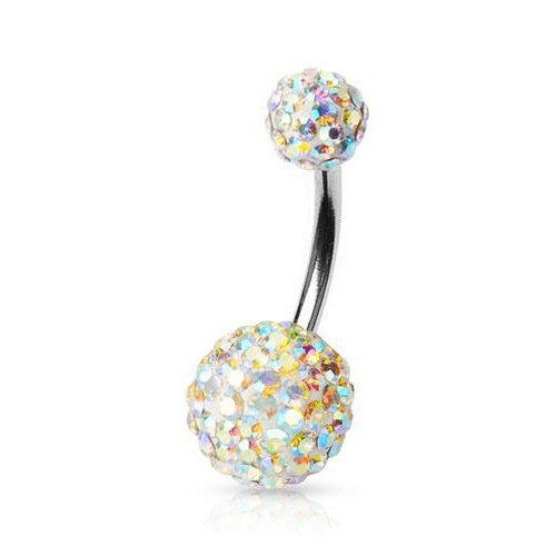 Belly Button Bar Piercing with Ferido Gem