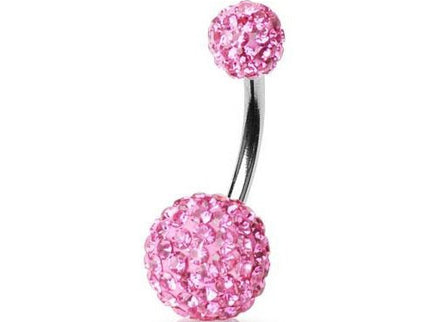 Belly Button Bar Piercing with Ferido Gem