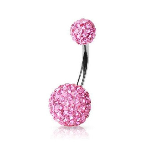 Belly Button Bar Piercing with Ferido Gem