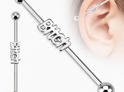 Industrial Scaffold Bar with "Bitch" Logo