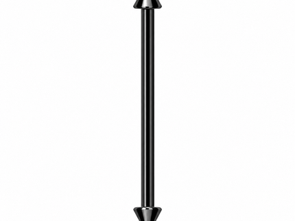 Basic Straight Industrial Barbell Bar with Spiked Ends