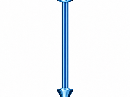 Basic Straight Industrial Barbell Bar with Spiked Ends