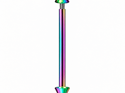 Basic Straight Industrial Barbell Bar with Spiked Ends