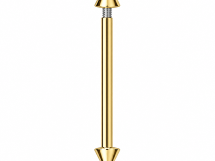 Basic Straight Industrial Barbell Bar with Spiked Ends
