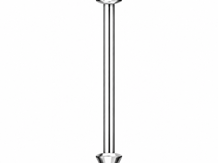 Basic Straight Industrial Barbell Bar with Spiked Ends