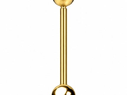 Basic Straight Industrial Barbell Bar with Ball Ends