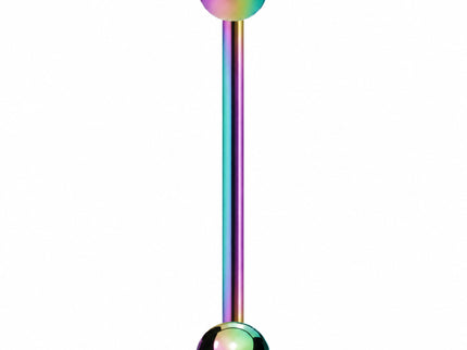Basic Straight Industrial Barbell Bar with Ball Ends