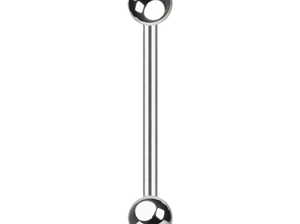 Basic Straight Industrial Barbell Bar with Ball Ends