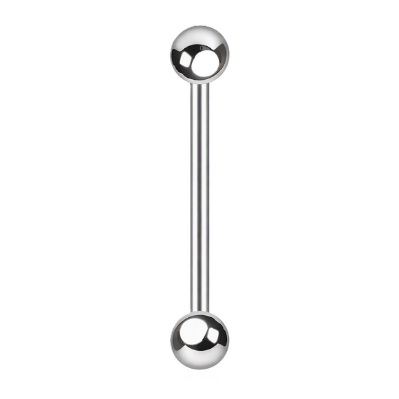 Basic Straight Industrial Barbell Bar with Ball Ends