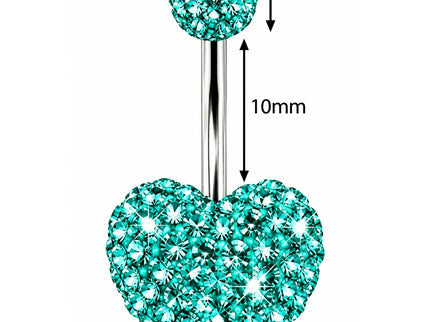 Ferido Heart Surgical Steel Belly Bar