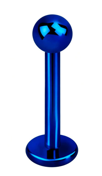 Titanium Plated Coloured Labret Stud