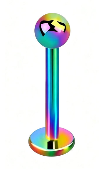 Titanium Plated Coloured Labret Stud