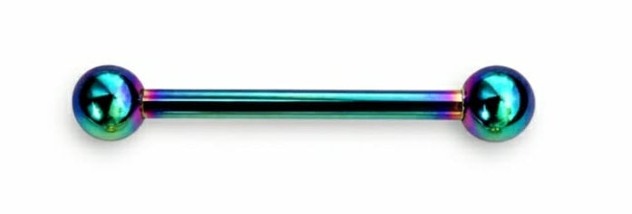 Titanium Plated Straight Basic Barbell Piercing