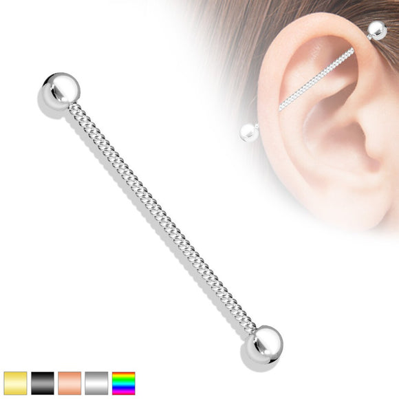 Twisted Rope Industrial Scaffold Barbell